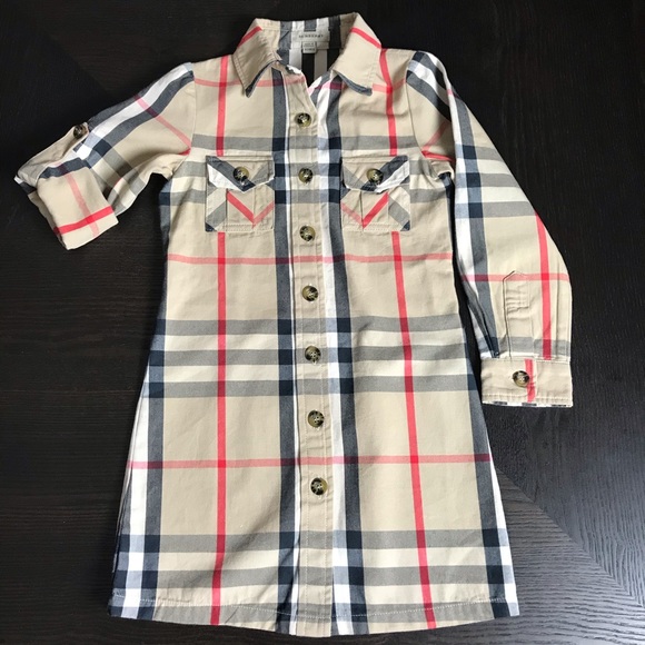 Burberry Other - BURBERRY NOVA CHECK SHIRT DRESS SIZE 6Y